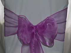 Organza Chair Sash